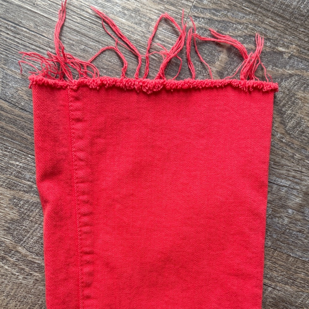 MOTHER  Red Women Jeans - Picture 7 of 8